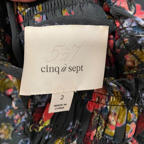 Cinq A Sept Daija‎ Floral Dress Size 2 - Picture 8 of 12
